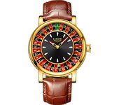 LIGE Fashion Trendency Quartz Watches for Men Unique Vintage Creative Gambling Table Casual Sports Waterproof Leather Man Watch