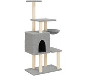 Rascador para Gatos con postes de isal de color crema 86 cm