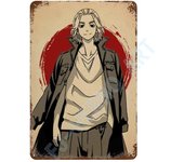 Japan Retro Anime Demon Slayer My Hero Academia Jujutsu Kaisen Metal Tin Sign Plaque Wall Art Home Kids Room Decorative Plates