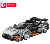SEMBO Sports Car Building Blocks MOC Racing Vehicle Models Off-Road Assembly Bricks Car Construction Set for Boys Toy Kids Gifts