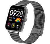 Suitable for Redmi watch 4 stainless steel mesh buckle, three-bead metal strap for xiaomi band 8 pro metal replacement strap