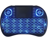I8 Mini Keyboard Wireless 2.4G 3 COLOR Backlit English Air Mouse Remote Touchpad For Android TV Box PC