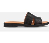 MARILA SHOES SANDALIA PLANA PARA MUJER TIPO ZUECO EN PIEL ANKARA NEGRO