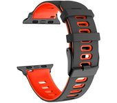Silicone Watch Strap For Apple Watch Bands 44mm 40mm 49mm 45mm 41mm 38-42mm Sport Bracelet IWatch Series 8 se 9 7 6 5 4 3 Ultra2