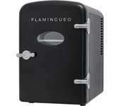 Flamingueo mini nevera 4l 12v/220v enfriar y calentar mini neveras habitacion nevera cosmeticos negra