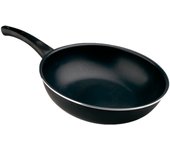 Tradineur - Sartén WOK de inducción rápida antiadherente - Fabricado en Aluminio - Incluye mango de silicona - Apto para inducción, gas, electricidad y vitrocerámica - Ø 26 cm