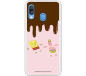 Funda original compatible con Samsung Galaxy A20E - Bob Esponja y Patricio Ba?o