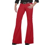 Men's fashion Retro Disco Flared Pants Loose Stretch Vintage Trousers Fit Flared Comfortable Retro Stretch Twill Men's Trousers
