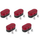 1/3/5/12PCS Rear Fender LED Taillight Electric Scooter Parts Mudguard Lampshade Safety Warning Brake Lamp For Xiaomi M365 1S