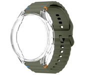 Original Silicone band+Case For Samsung Galaxy Watch 7 Ultra 44mm 40mm Bracelet For Galaxy Watch 7 Classic PC Case Protective