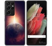 Tumundosmartphone Funda Gel Tpu para Samsung Galaxy S21 Ultra 5G diseño Tierra Dibujos