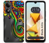 Funda Silicona para Zte Blade A33s diseño Colores Dibujos