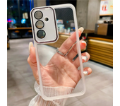 Phone Case For Samsung S23 Ultra S24 S21 FE S22 Plus M13 M33 M53 M14 M54 A55 Camera Protection Film Transparent Silicone Cover