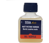 TITAN ARTS BARNIZ CUADROS MATE OLEO Y ACRILICO TITAN 100 ML