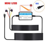 2.5A 3.5m 24H Parking Car Dash Cam DVR 12-24v Hardwire Cable Kit Step-Down Line Mini / Micro / Type-C USB Interface Charger
