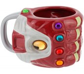 Taza 3d xl paladone marvel los vengadores guantelete del infinito con gemas