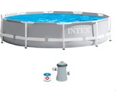 Intex-PISCINA REDONDA DESMONTABLE PRISM FRAME 305x76cm;366x76cm;con depuradora o sin depuradora