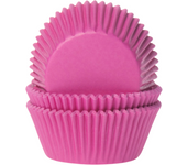Glotomania - Capsulas Mini Cupcake House Of Marie Fucsia - Moldes para Hornear - Papel Extra Grueso - Horneado Excelente - Medidas Aprox.