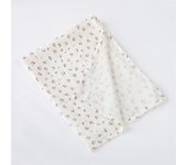 Cotton Swaddle Blanket Baby Blanket Floral Print Muslin Diaper Swaddle New Born Crinkle Fabric Baby Born Stroller Cover