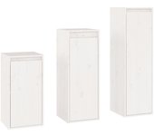 vidaXL Muebles para TV 3 piezas madera maciza de pino, Mueble de Salon, Mueble TV, Mueble TV salon, Mesa de TV, Mueble tele