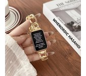 Cuban Link Strap for Samsung Galaxy Fit 3 Stainless Steel Metal Band Men Women Bracelet For Samsung Watch Fit3 Chain Link Correa