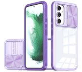 Shockproof Armor Phone Case For Samsung Galaxy A55 A35 A24 A15 A05 A34 A54 A33 A52 A73 A32 A53 Slide Window Camera Protect Cover