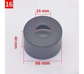 2PCS Black Stainless Steel Water Pipe Wall Covers Shower Chrome Finish Faucet Decorative Cover Kitchen Bathroom Accessories