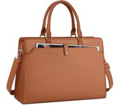 Bolso Universidad Mujer Impermeable Bolso Portatil Ordenador Mujer 15,6 Pulgadas Cuero PU Bolso Shopper Bolsa