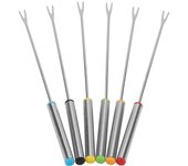 6pcs/set BBQ Fondue Cena Tenedores Utensilios de cocina Vajilla