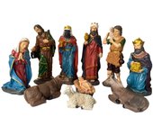 Nacimiento Belén Grande 10 figuras Portal de Belén, Reyes Magos, María, Jesús y José, Altura 38-41 cm - Gerimport