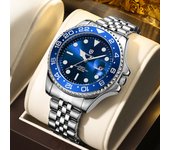 QINGXIYA Luxury Quartz Men Watch Waterproof Luminous Date Man Watch Stainless Steel Business Wristwatches Male Clock Reloj+Box