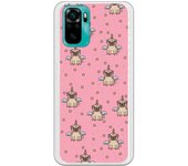 Funda compatible con Xiaomi Redmi Note 10 (4G) - Note 10S - Be Unique Funda Gel perrocornio