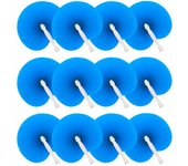 Deliex delicias de Extremadura. Pai pai azules de plástico y papel. Abanicos pai pai plegables- Detalles de bodas y ceremonias, regalos para fiestas de verano, cumpleaños