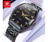 OLEVS TOP Brand Men's Watches Diamond Dial Waterproof Stainless Steel High-end Wristwatch for Man