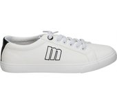 MTNG | Zapatillas Bajas Mustang Aria para Mujer – Deportivas en Color Blanco con Detalles en Negro – Sneakers con Cordones – Estilo Casual – Cómodos – Versátiles – Modelo 60615