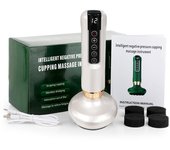 6/12 Levels Intelligent Cupping Massager Electric Negative Pressure Cupping Machine Infrared Heating Wireless Scraping Apparatus