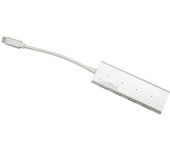 CoolBox COO-HUC4U3, USB 3.0 (3.1 Gen 1) Type-C, USB 3.0 (3.1 Gen 1) Type-A, 5000 Mbit/s, USB, Alumin