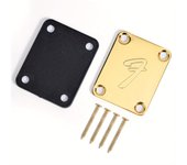 Electric Guitar Neck Plates Chrome Neckplate With Screws Vintage-style For Replacement Electric Guitar Part