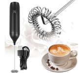 Espumador de leche eléctrico portátil de mano, pequeña para café, leche, capuchino, maca, maca