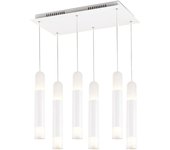 Lámpara de Techo Colgante Led Flaute 6 - 60 W - 4000 K - Blanco - Metal - AZABAK