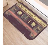 Bath Mat Non-slip Bathroom Toilet Carpet Kitchen Soft Floor Mat 3D Cassette Music Tape Doormat Entrance Rugs Home Decoration
