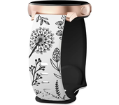Two-tone Silicone Band Engraved Strap for Samsung Galaxy Watch 6/5/4/Active 2 Women 20mm Sport Wrist bracelet silicone bracelet