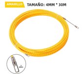 4mm Electrician Tape Conduit Ducting Cable Puller Tool 10-50M Fiberglass Rodder Fish Tape Cable Push Puller Wiring Installation