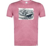 MERCHANDMANIA CAMISETA ROJA MEZCLA deporte playa moto acuatica agua carrera moda verano tshirt
