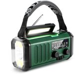 Radio De Emergencia Portátil Con Solar AM/FM Radio De Clima SOS Alarme Luz LED Impermeable Para Camping Al Aire Libre