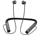 Auriculares inalámbricos Bluetooth para montar al Cuello with Micrófono, linnica, 120 horas de Tiempo de reproducción, ajustados para Corre y Andar en Bicicleta, adecuados paréfonos móviles Android iOS, Negro