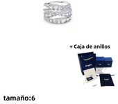 2024 Hot Selling Fashion New Jewelry White Gold Ring Exquisite Spiral Element Shape Ladies Romantic Luxury High Jewelry Gift