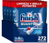 Finish Powerball Quantum, 136 | 204 | 272 Pastillas para Lavavajillas, Limpieza y Brillo Potentes, Aroma Regular Formato 2x68 | 3x68