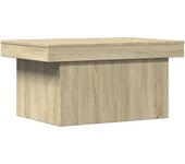 vidaXL Mesa de centro madera de ingeniería 100x55x40 cm Blanco, Negro, Roble Sonoma Mesita de Salón o Comedor o Auxiliar Mesa de Café Meuble Salón