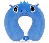 Cojin Cuello Viaje niños, Azul Almohada Cuello Viaje, Cojin Cervical Viaje, Almohada en Forma de U, Almohada portátil, Viajes, Oficina, Tren y Avion